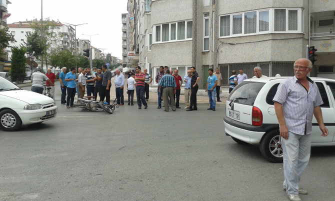 Bafra’da Motosiklet Kazası