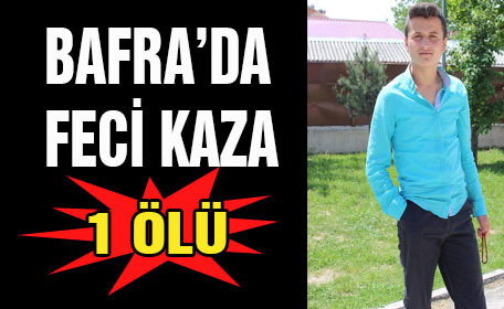 Bafra’da feci kaza… Otomobil takla attı!..