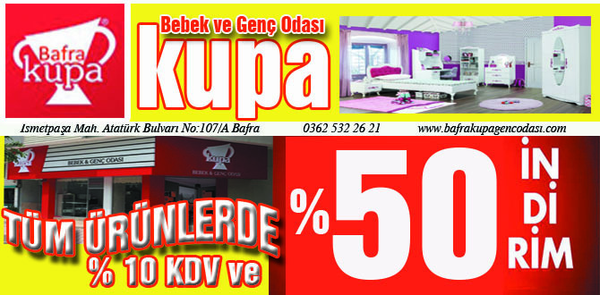 Bafra Kupa Bebek ve Genç Odasında kaçırılmayacak fırsat!