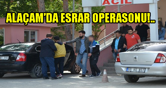 Alaçam’da uyuşturucu hap ele geçti