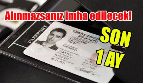 Alınmazsanız imha edilecek!