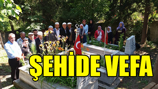 Bafra şehidine vefa!..