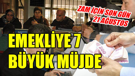 Emekliye müjde!