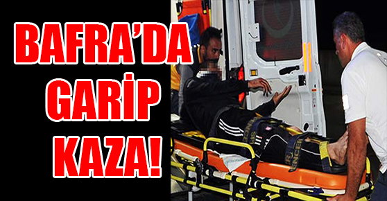 Bafra’da garip kaza! Balkondan inmeye kalkınca…