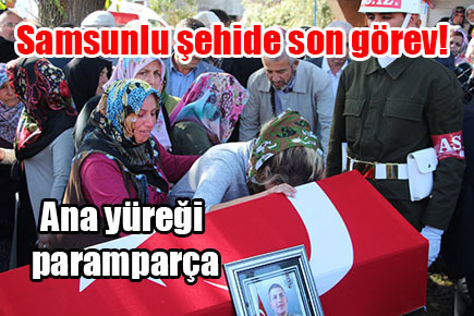 Samsunlu şehide son görev!