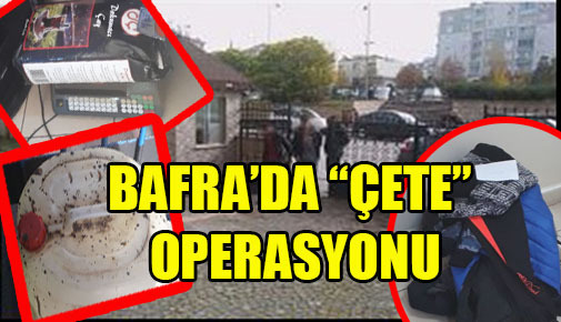 Bafra`da hırsızlık çetesi yakalandı