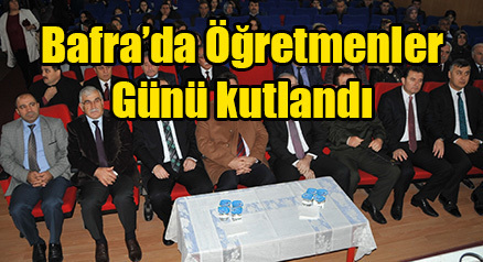 Bafra’da Öğretmenler Günü kutlandı