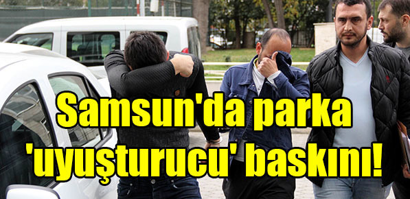 Samsun’da parka ‘uyuşturucu’ baskını!