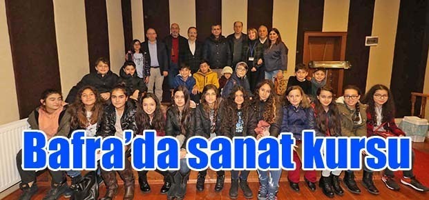 Bafra’da sanat kursu