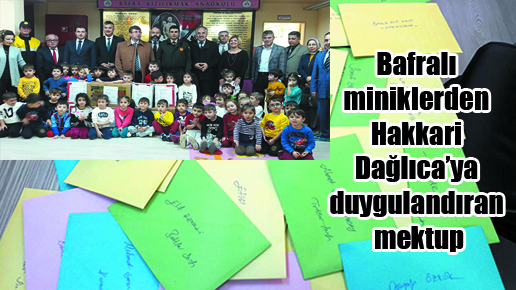 Bafralı miniklerden Hakkari Dağlıca’ya duygulandıran mektup
