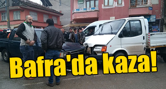 Bafra’da kaza: 1 yaralı
