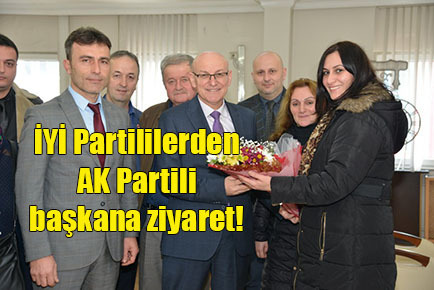 İYİ Partililerden AK Partili başkana ziyaret!