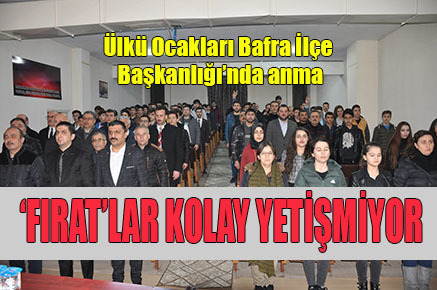 Ülkü Ocakları Bafra İlçe Başkanlığı’nda anma