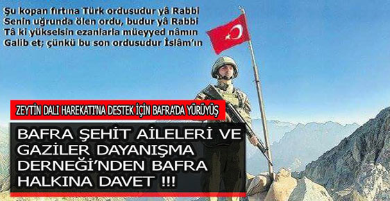 Zeytin Dalı Harekatına Destek,