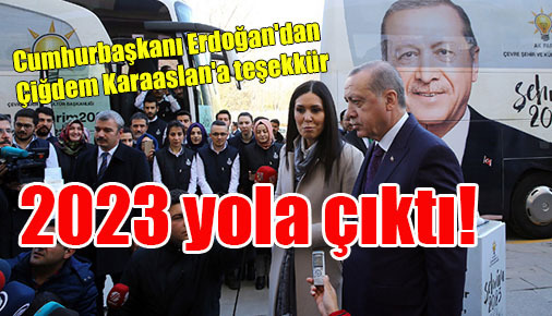 Erdoğan’dan Çiğdem Karaaslan’a teşekkür