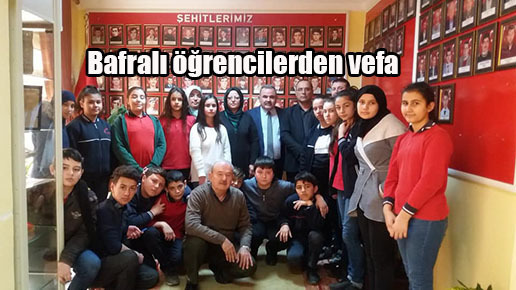 Bafralı öğrencilerden vefa