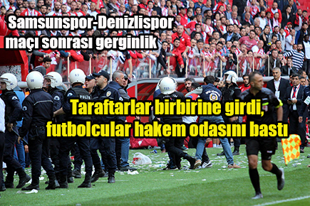 Samsunspor-Denizlispor maçı sonrası gerginlik