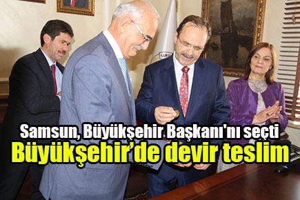 Büyükşehir’de devir teslim
