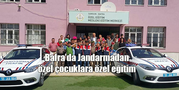 Bafra’da Jandarmadan özel çocuklara özel eğitim