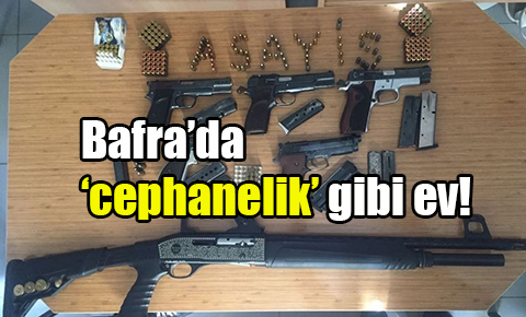 Bafra’da ‘cephanelik’ gibi ev!