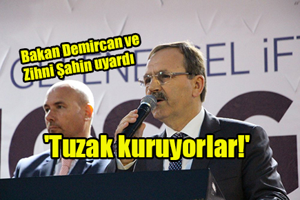 Bakan Demircan ve Zihni Şahin uyardı: ‘Tuzak kuruyorlar!’