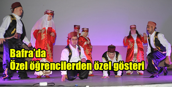 Bafra’da Özel öğrencilerden özel gösteri