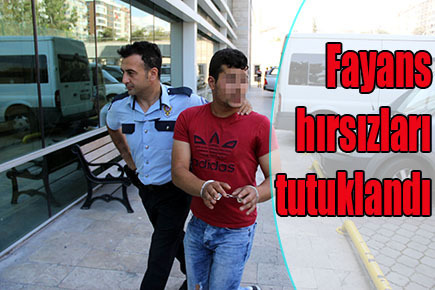 Fayans hırsızları tutuklandı
