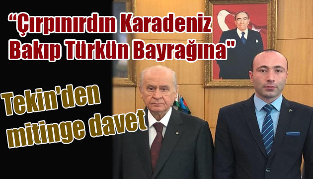Tekin’den mitinge davet