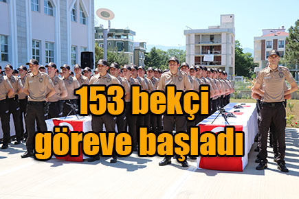 Samsun’da yemin eden 153 bekçi göreve başladı