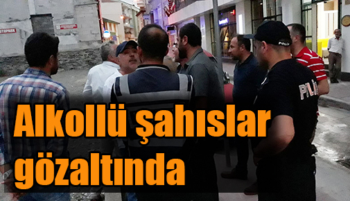 Alkollü şahıslar gözaltında