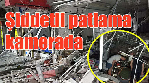 Şiddetli patlama kamerada