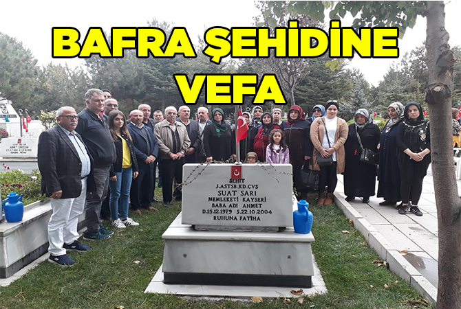Kayseri’li Şehit J. Astsb. Suat Sarı Kabri Başında Anıldı