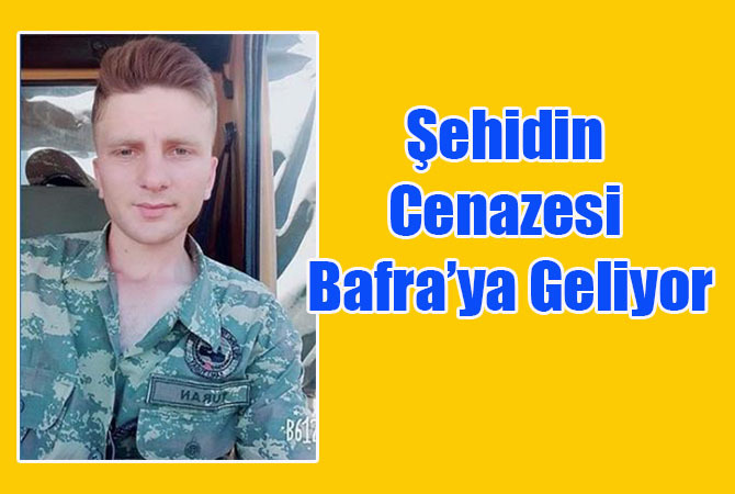 Şehit cenazesi Bafra’ya geliyor