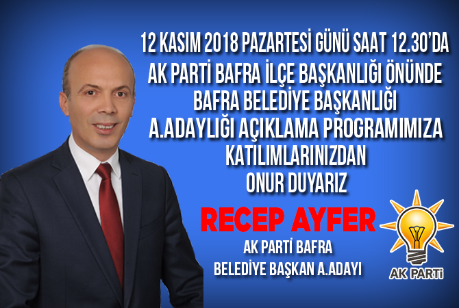 Recep Ayfer Aday Adaylığını Açıklıyor