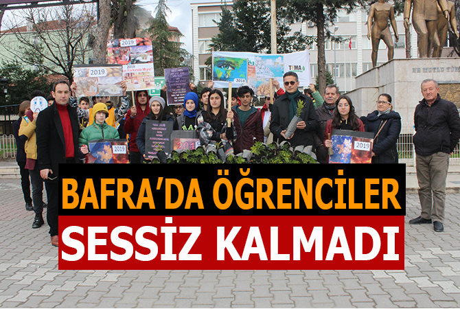 Bafra’da öğrenciler sessiz kalmadı