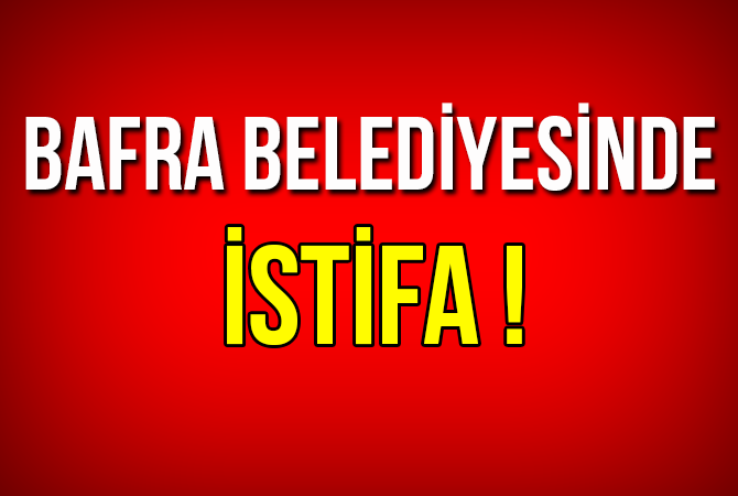 Bafra Belediye Başkan yardımcısı Hüseyin Çamaş istifa etti