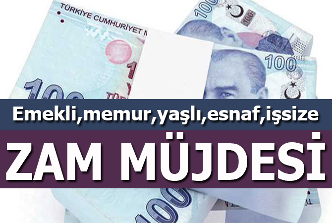 Emekliye, memura, yaşlıya, esnafa, işsize müjde