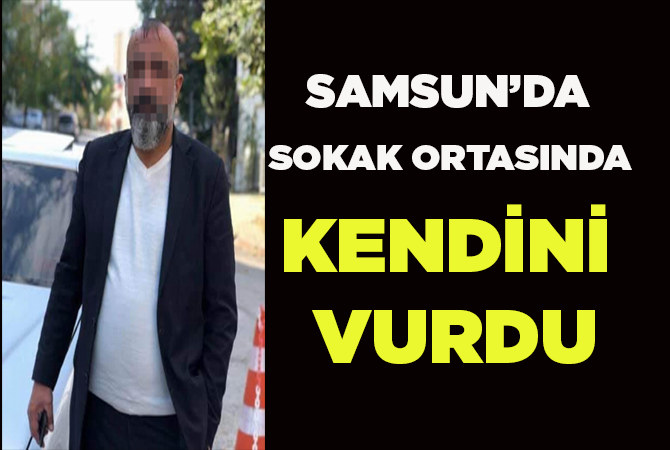 Eşi evi terk edince sokak ortasında kendini vurdu 