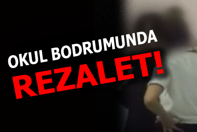 Okulun bodrumunda skandal olay! Utanmadan video da çektiler