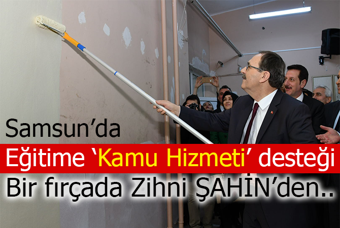 Samsun’da eğitime ‘Kamu Hizmeti’ desteği
