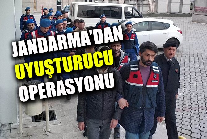 Jandarmanın uyuşturucu operasyonu: 10 şahıs adliyede