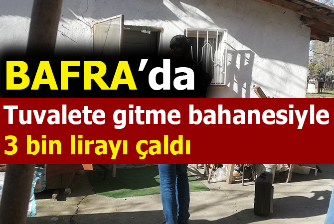 Tuvalete gitme bahanesiyle 3 bin lirayı çaldı