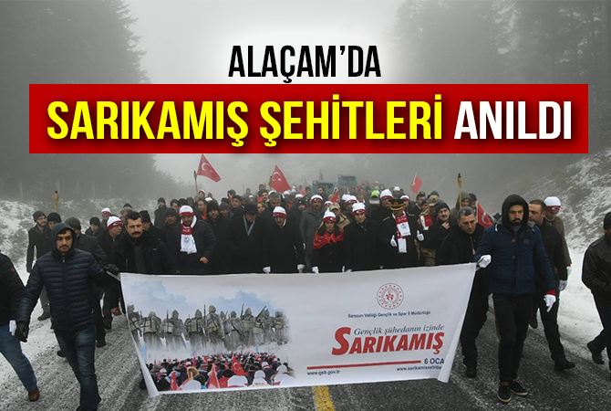 Alaçam’da Sarıkamış şehitleri anıldı