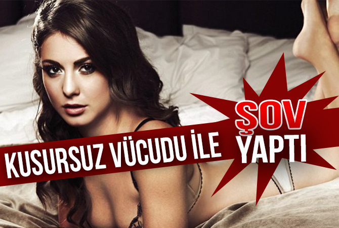 Louise Thompson kusursuz vücuduyla şov yaptı