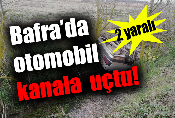 Cenaze evine giden otomobil kanala uçtu: 2 yaralı