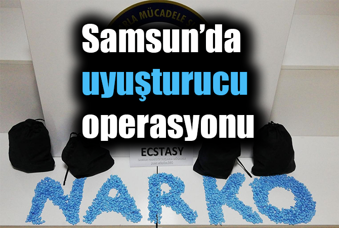 Samsun’da 2 bin 604 adet uyuşturucu hap ele geçirildi