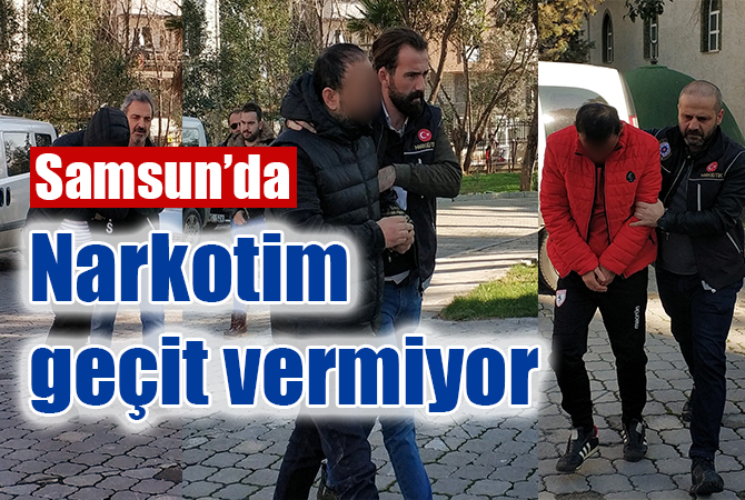 Samsun’da uyuşturucu operasyonu: 3 gözaltı