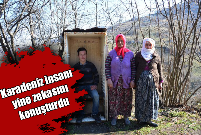 Karadenizli’den dolapdurak buluşu! Çocuğu üşümesin diye bakın ne yaptı