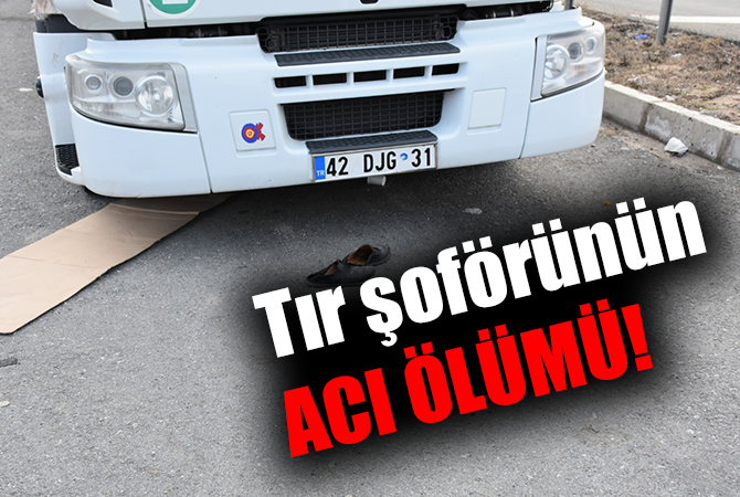 TIR şoförünün acı ölümü