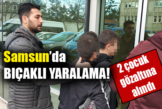 Bıçakla yaralama şüphelisi çocuklar adliyede